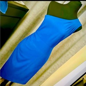 BCBG gorgeous one shoulder fitted Lesli Dress